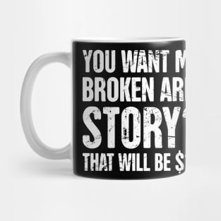 Story - Funny Broken Arm Get Well Soon Gift Mug